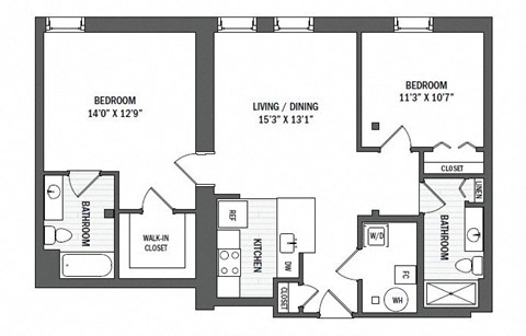 Floor plan at Jack Flats by Windsor, Massachusetts, 02176